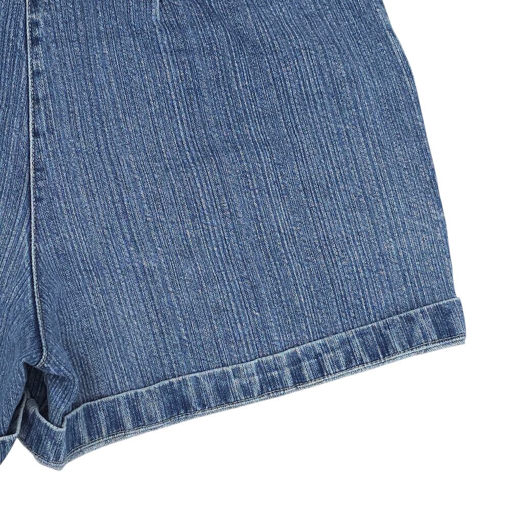 Sonoma Jean Company Shorts Womens 10 Blue Denim High Rise Cuffed Vintage Style - Picture 12 of 12